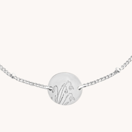 Silver Birth Flower Bracelets by Gratinsta - Freshie & Zero Studio Shop
