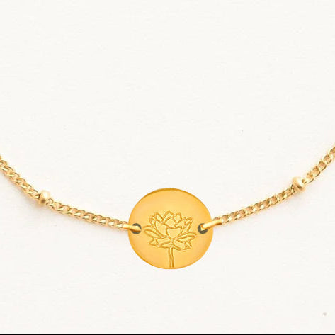 Gold Birth Flower Bracelets by Gratinsta - Freshie & Zero Studio Shop