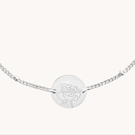 Silver Birth Flower Bracelets by Gratinsta - Freshie & Zero Studio Shop