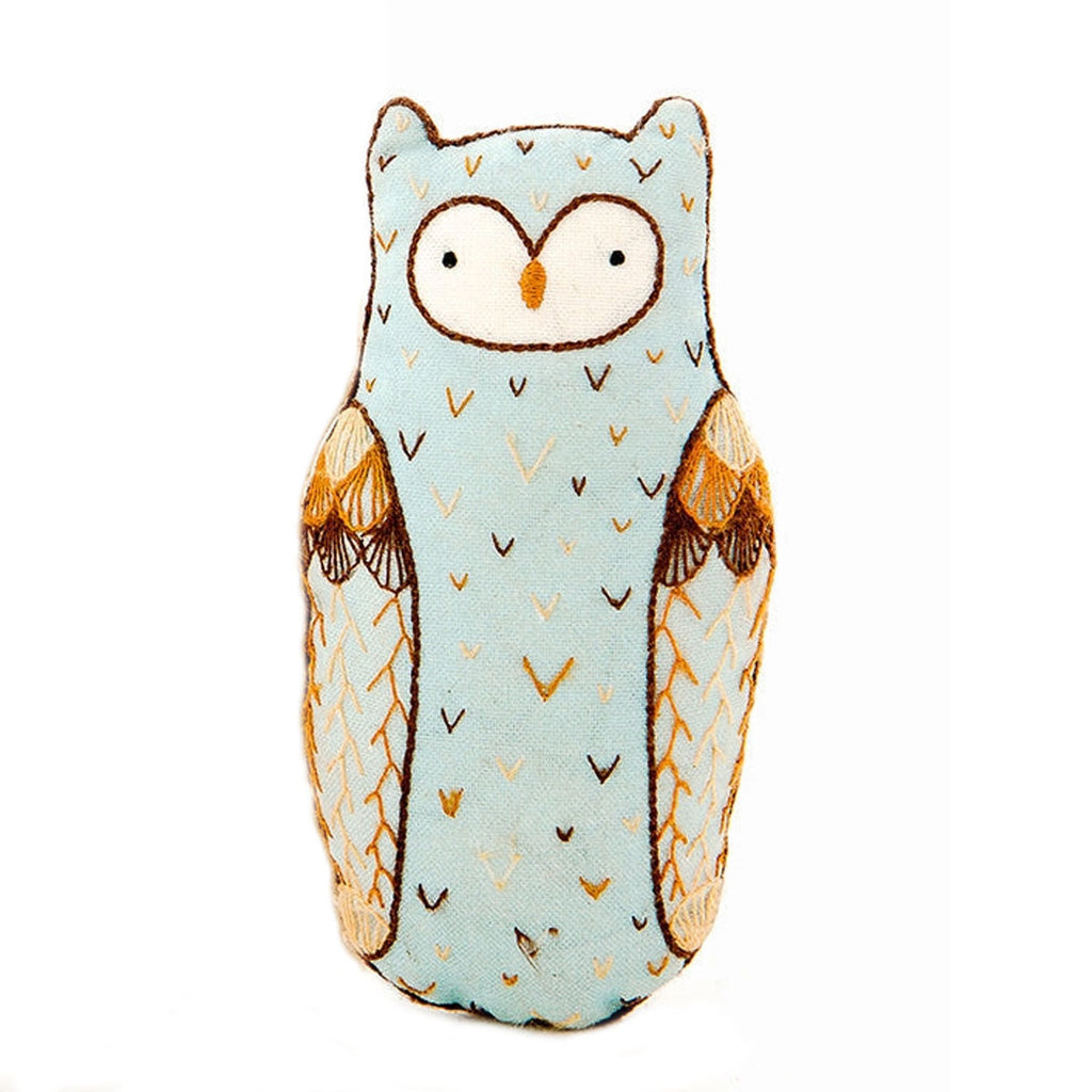 Embroidery Mini Plush Kit - Horned Owl | Level 2 - Freshie & Zero Studio Shop