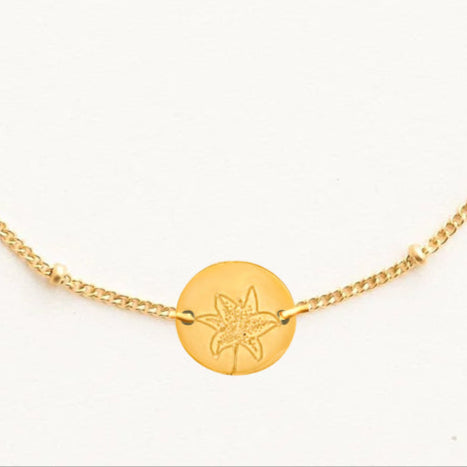 Gold Birth Flower Bracelets by Gratinsta - Freshie & Zero Studio Shop