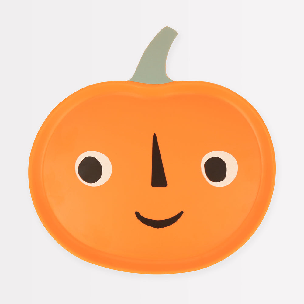 Melamine Jack O' Lantern Plate - Freshie & Zero Studio Shop