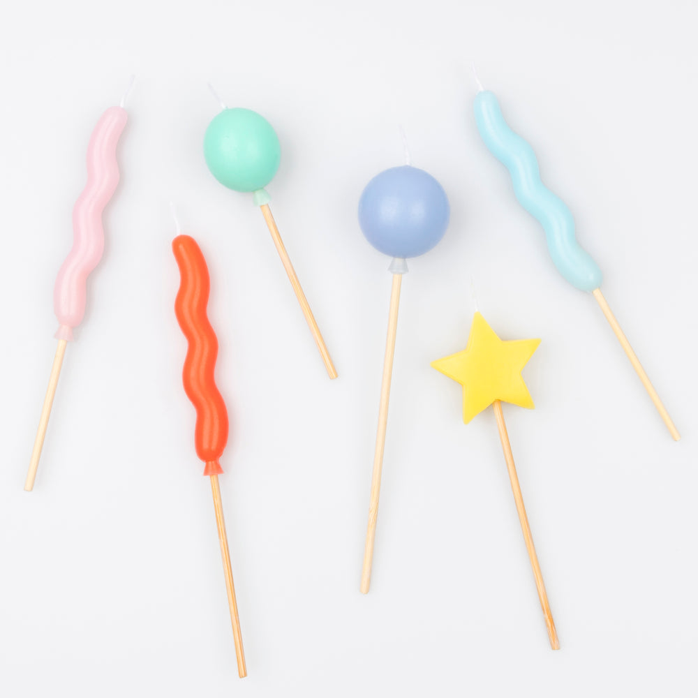 Balloon Birthday Candles - Freshie & Zero Studio Shop