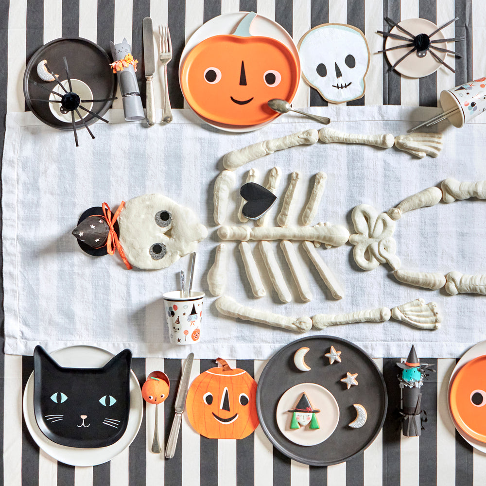 Melamine Jack O' Lantern Plate - Freshie & Zero Studio Shop
