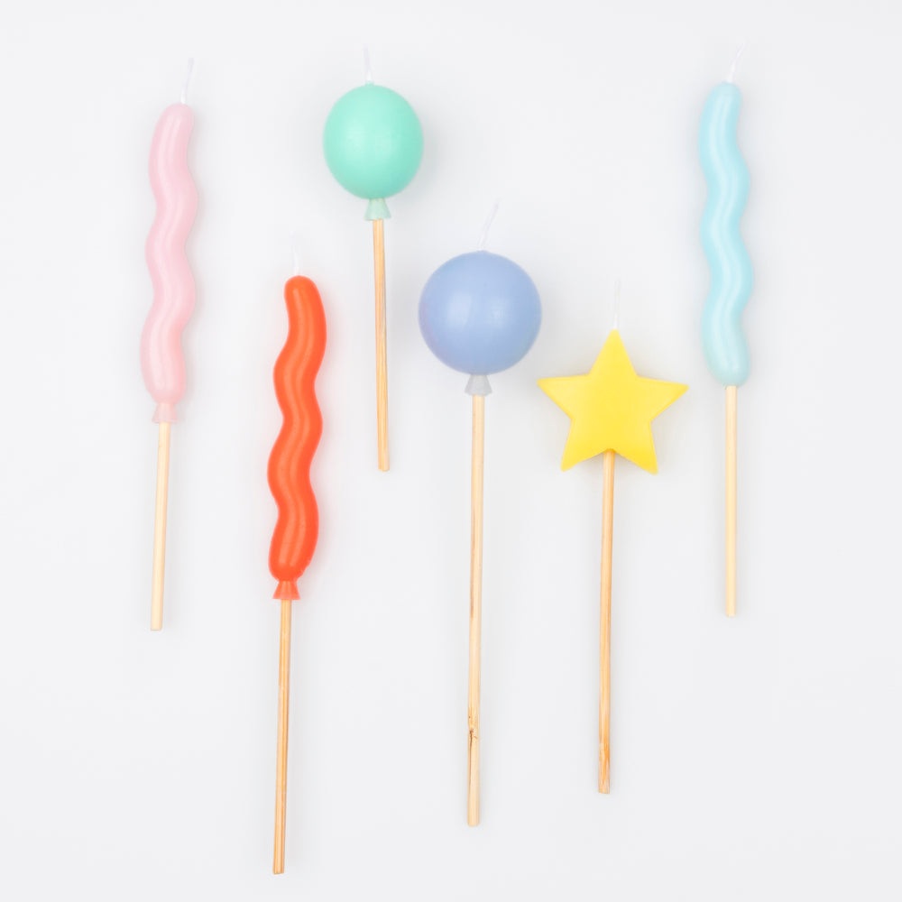 Balloon Birthday Candles - Freshie & Zero Studio Shop