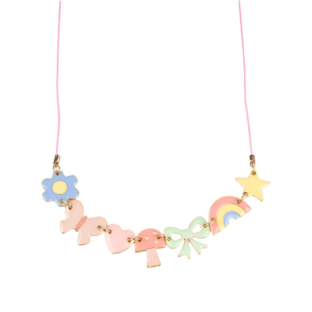 Pretty Pastel Enamel Charm Necklace - Freshie & Zero Studio Shop