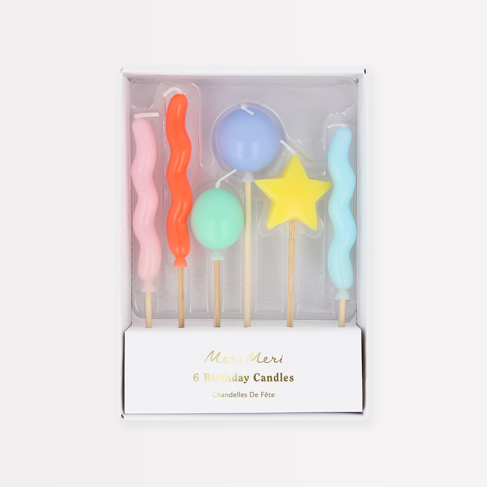 Balloon Birthday Candles - Freshie & Zero Studio Shop
