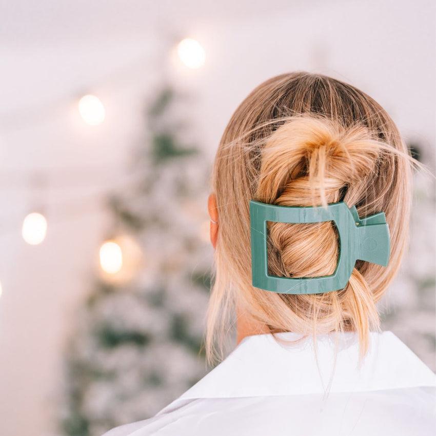 Teleties Shimmer Large Flat Square Hair Clip - Freshie & Zero Studio Shop