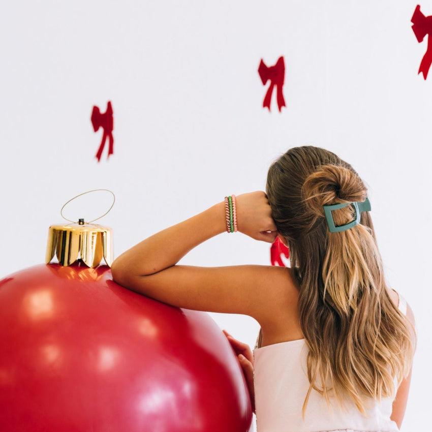 Teleties Shimmer Small Flat Square Hair Clip - Freshie & Zero Studio Shop