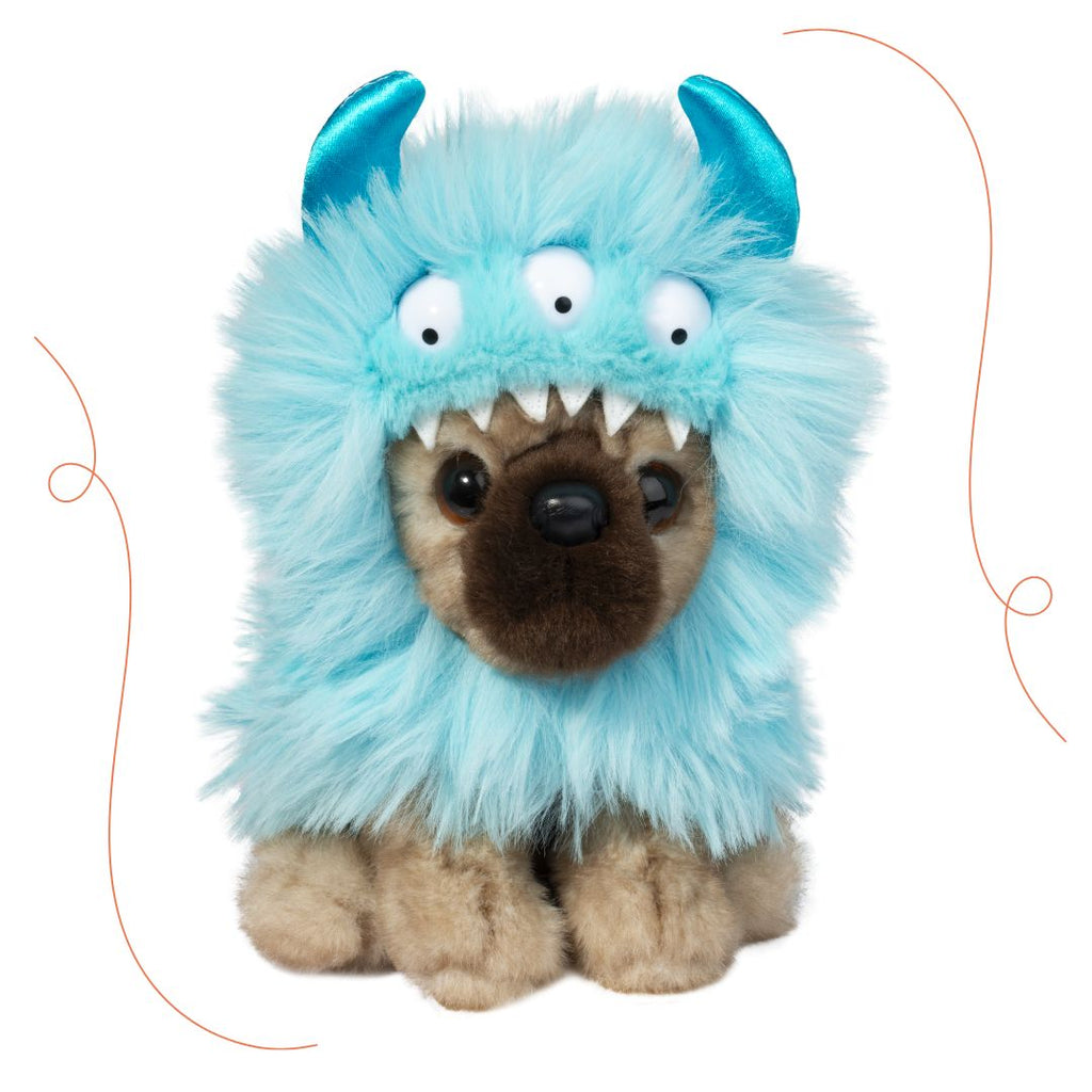 Pug in a Monster Costume Plush Toy - Freshie & Zero Studio Shop