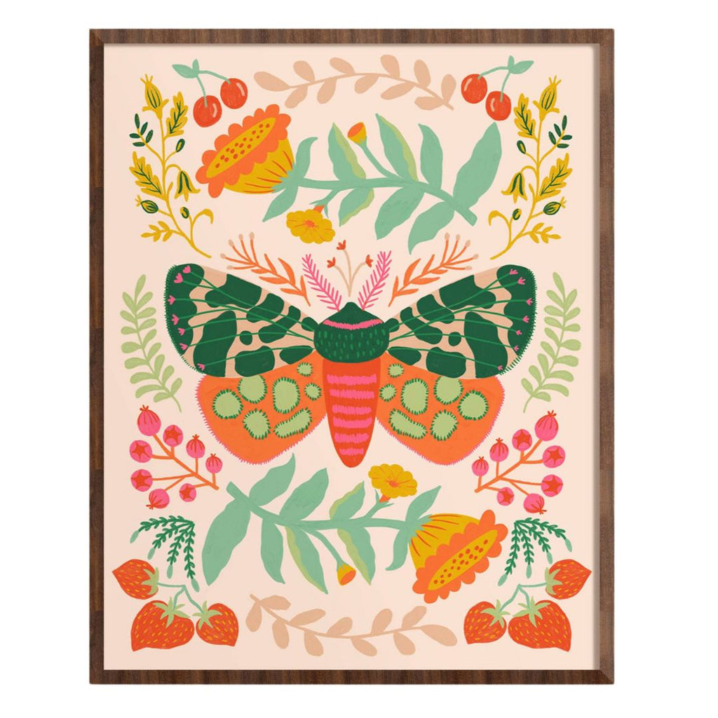 Garden Moth Art Print: 5 x 7" - Freshie & Zero Studio Shop