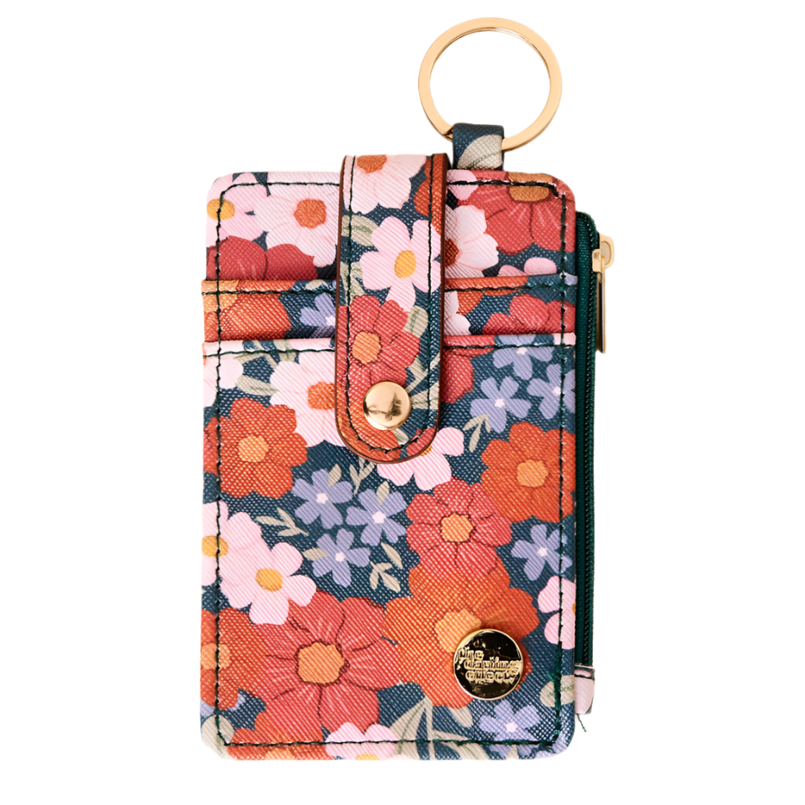 Wild About You Keychain Wallet - Teal - Freshie & Zero Studio Shop