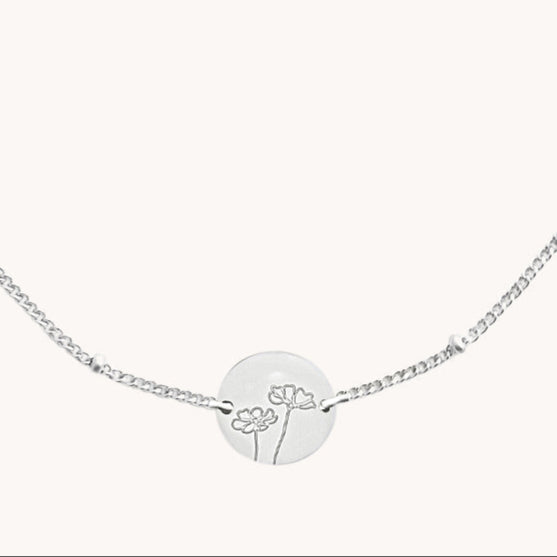 Silver Birth Flower Bracelets by Gratinsta - Freshie & Zero Studio Shop