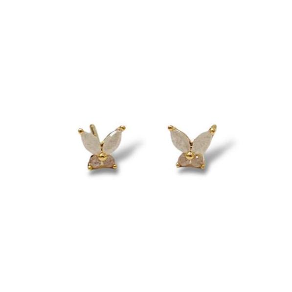 Tiny Bree Butterfly Crystal Stud Earrings - Freshie & Zero Studio Shop