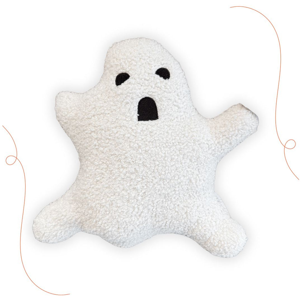 Faux Sherpa Ghost Shaped Pillow - Freshie & Zero Studio Shop