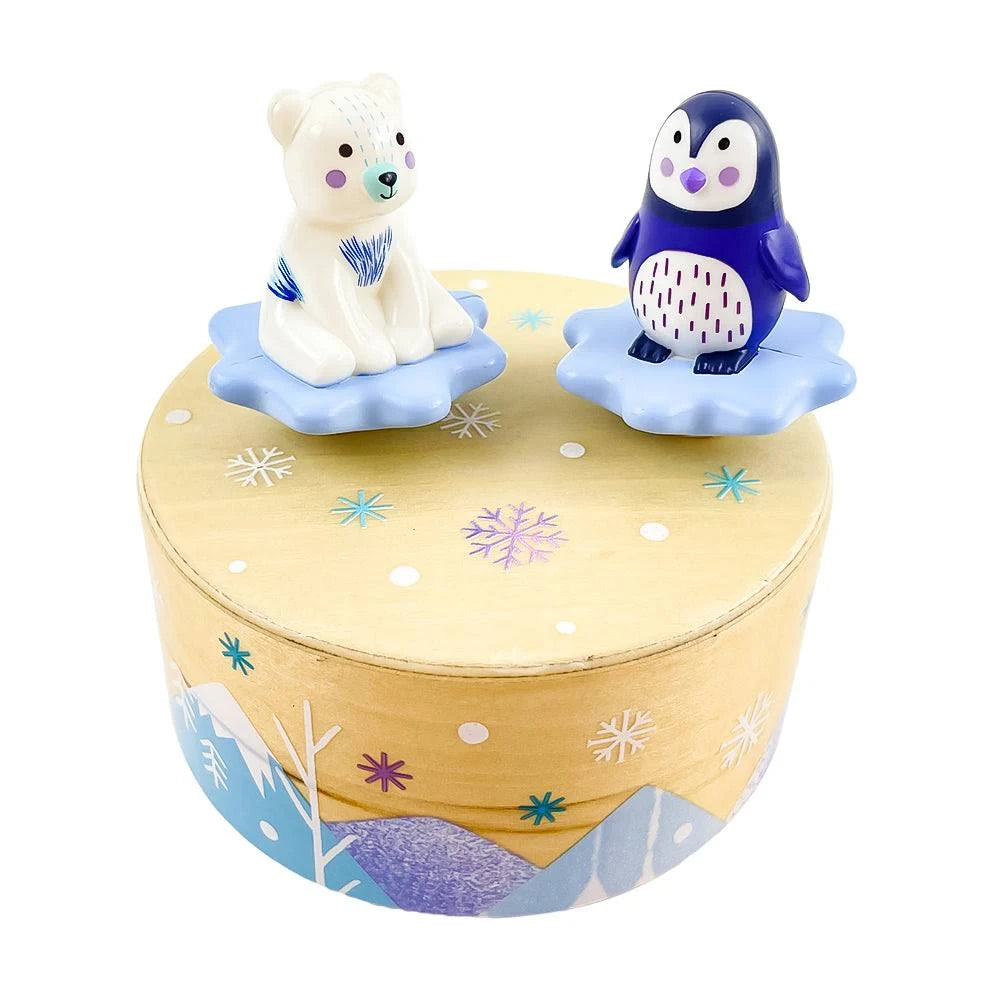 Music Box - Polar Bear + Penguin - Freshie & Zero Studio Shop