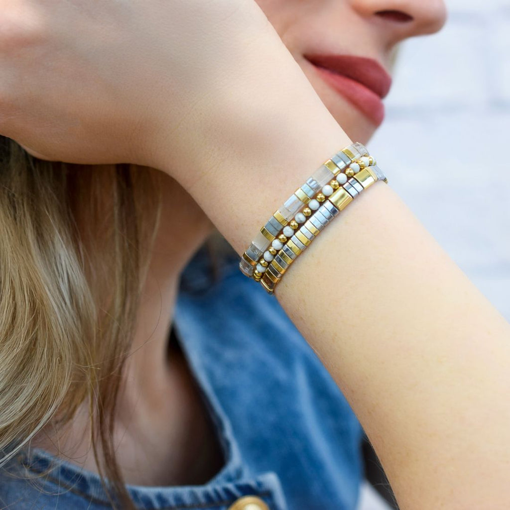 Shine: Morse Code Tila Bracelet - Freshie & Zero Studio Shop