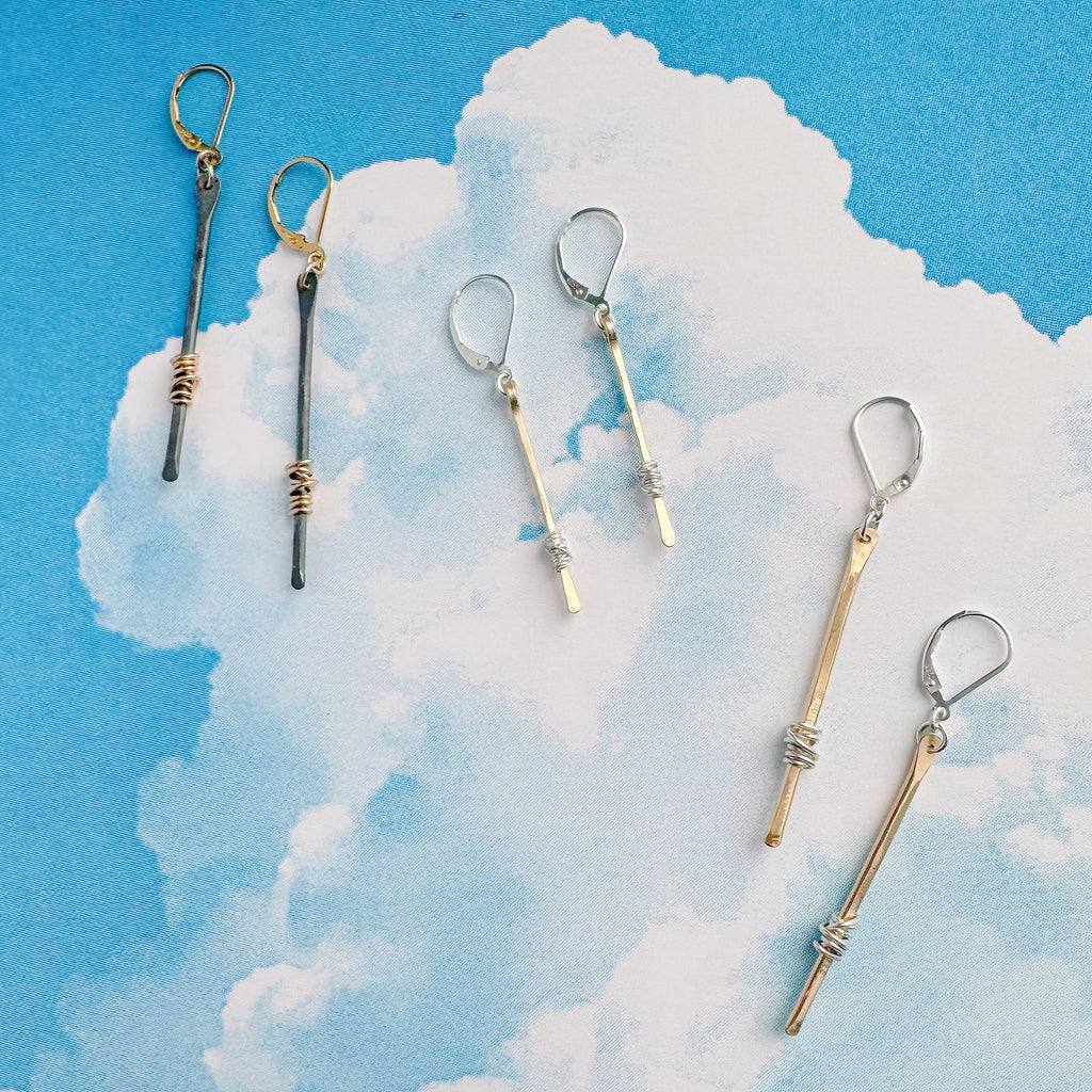 antique stem earrings - Freshie & Zero Studio Shop