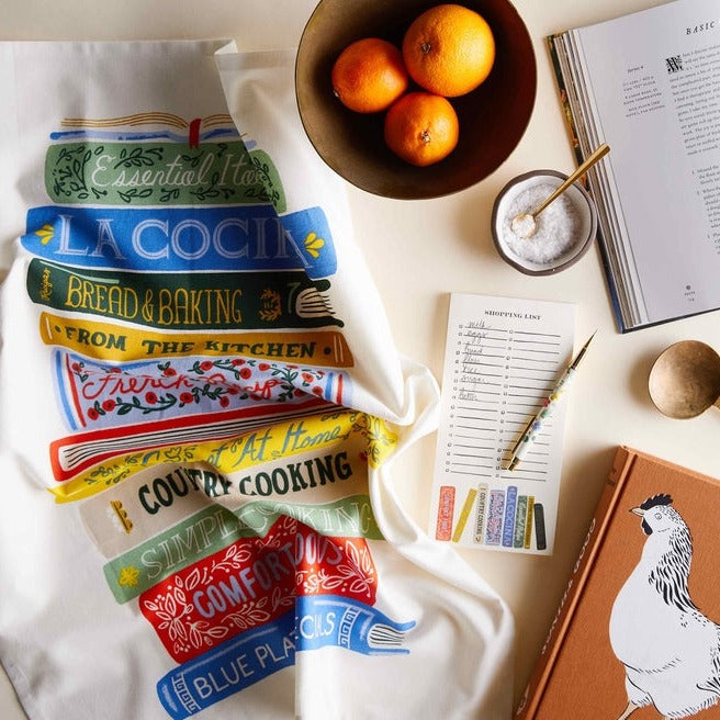 Cookbook Tea Towel by Rifle Paper Co. - Freshie & Zero Studio Shop