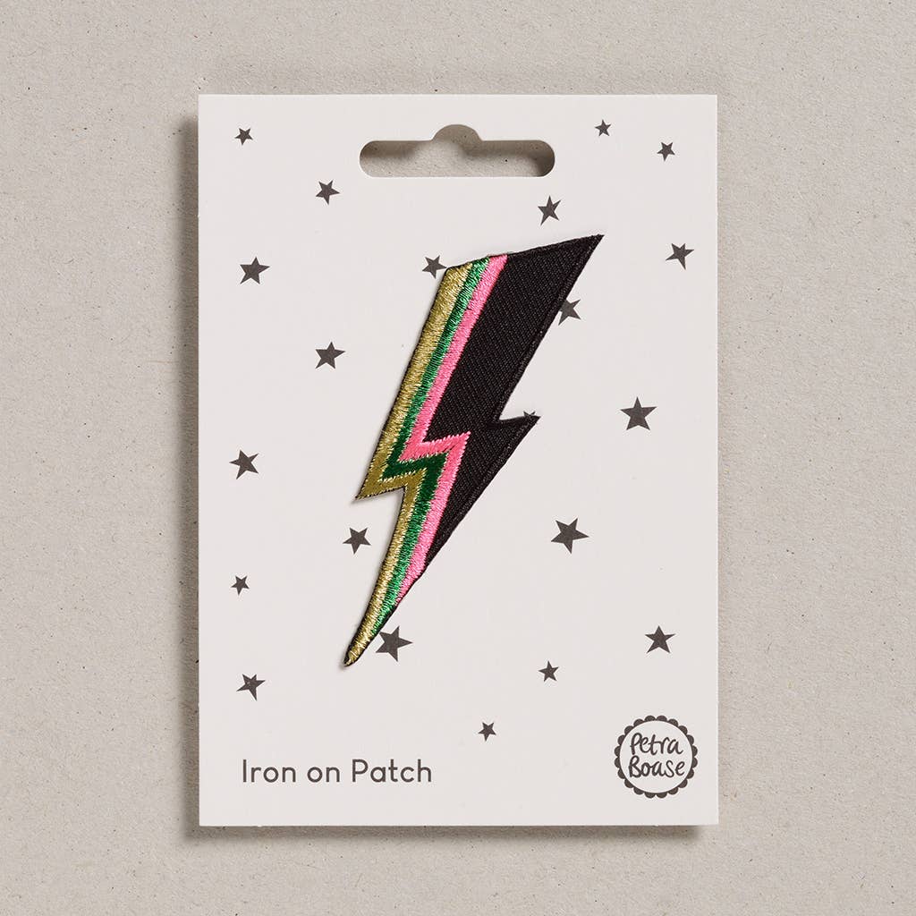 Iron on Patch - Lightning Bolt - Freshie & Zero Studio Shop