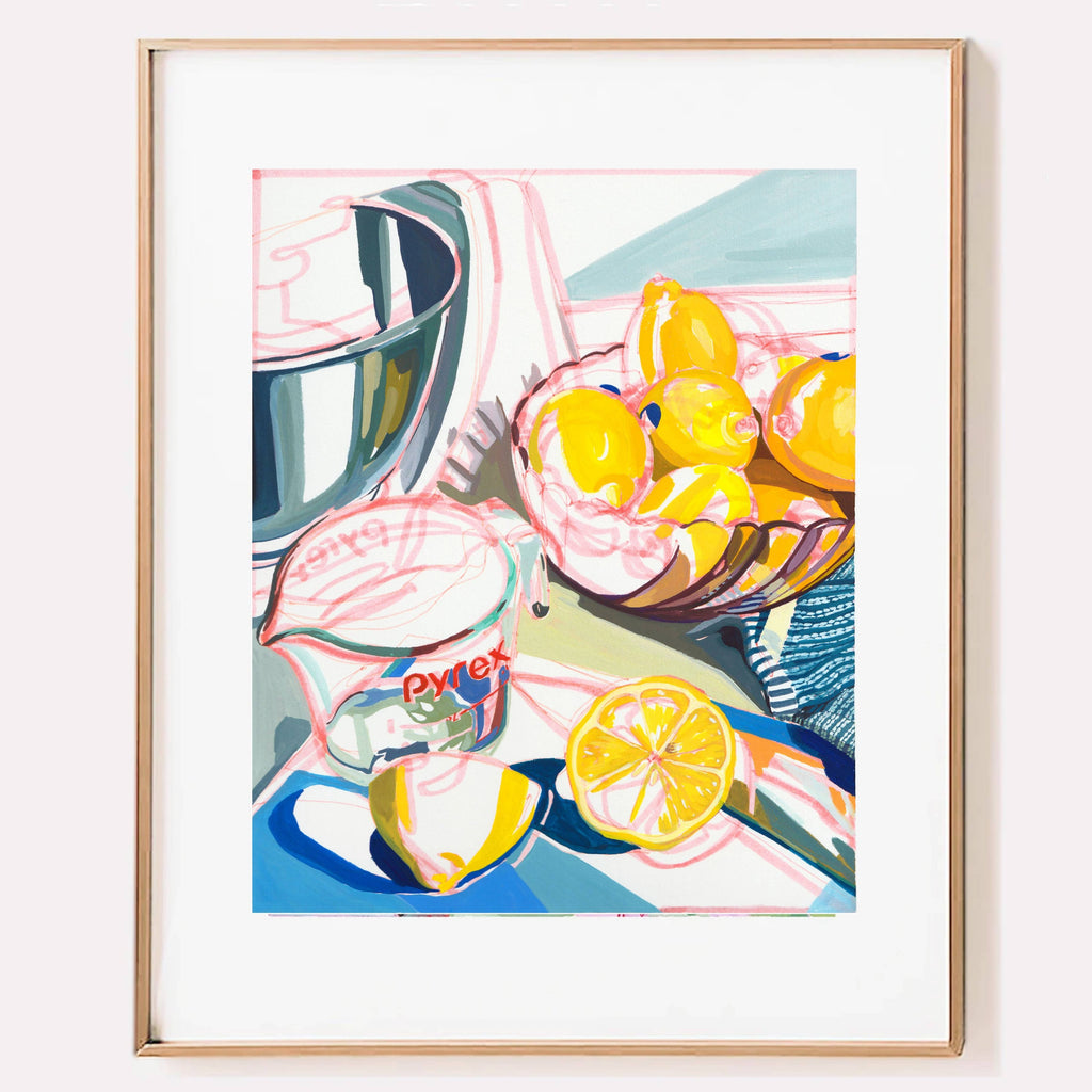 Anissa Riviere 8x10 Signed Art Print: Lemons - Freshie & Zero Studio Shop