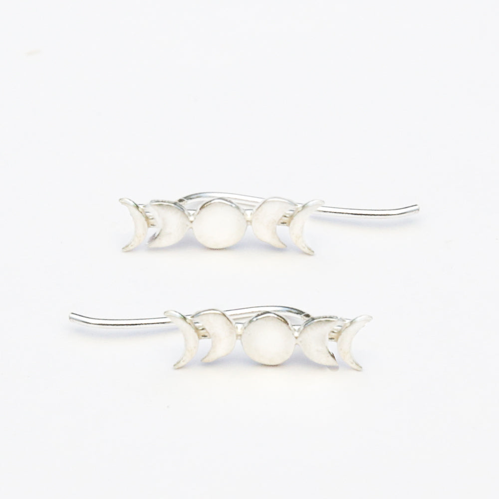 Moon Phase Ear Climbers - Freshie & Zero Studio Shop