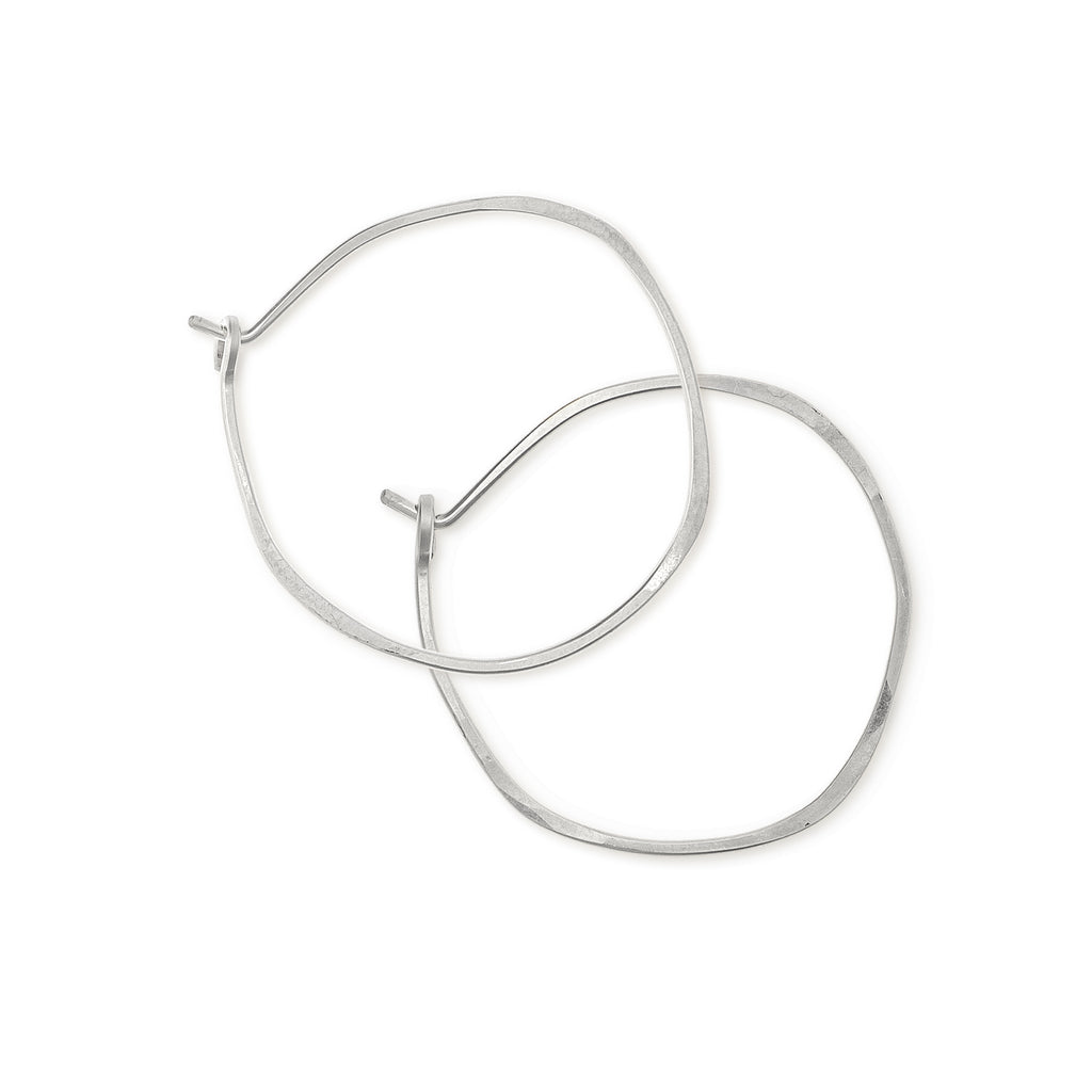 minimal organic circle hoops - small - Freshie & Zero