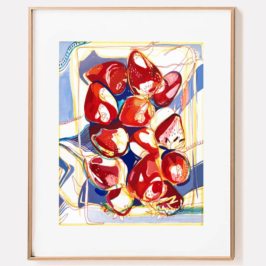 Anissa Riviere 8x10 Signed Art Print: Strawberries - Freshie & Zero Studio Shop