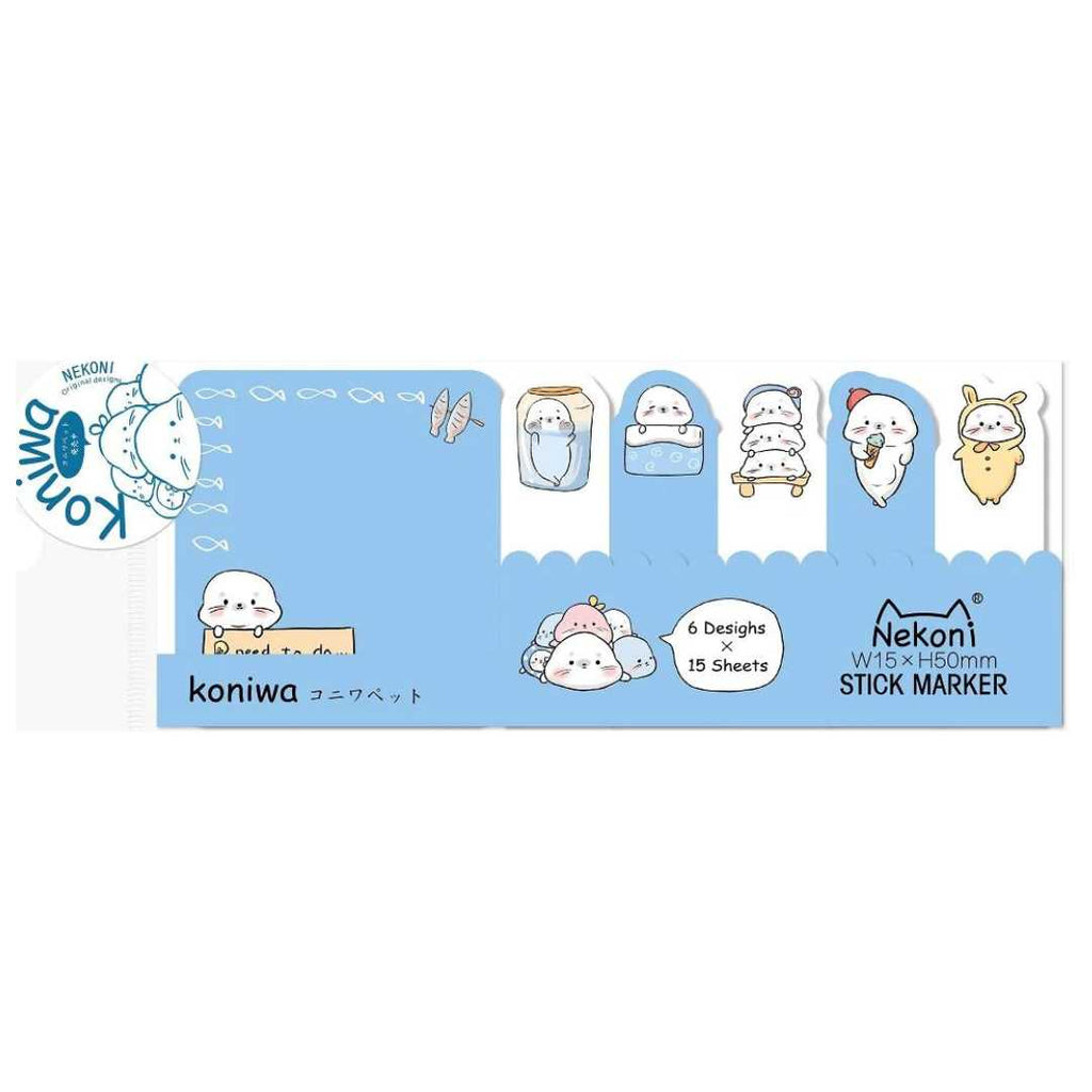 seal nekoni koniwa sticky note set