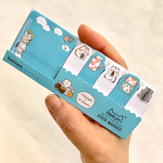 chipmunk nekoni koniwa sticky note set