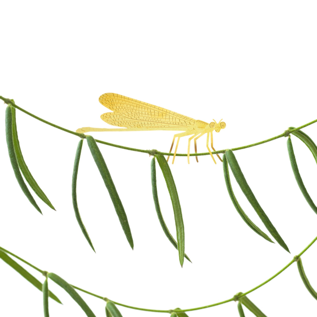 Brass Plant Accessory: Damselfly - Freshie & Zero Studio Shop