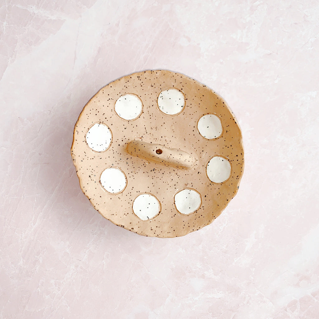 Dots Incense Holder by Honey & Luster - Freshie & Zero Studio Shop