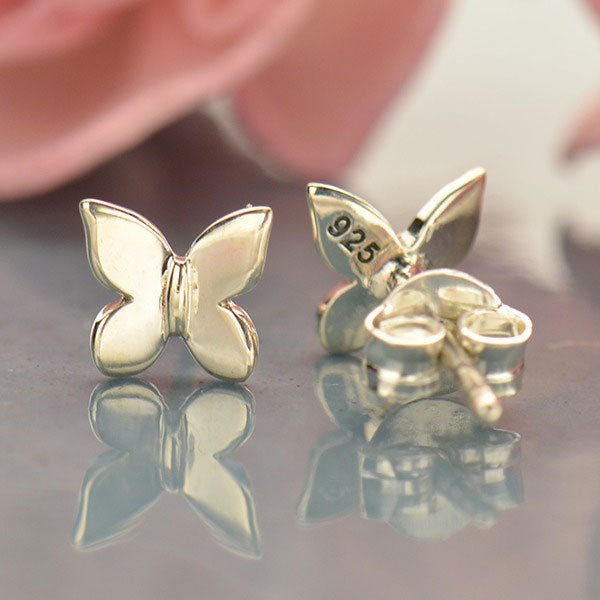 Tiny Stud Earrings: Butterfly - Freshie & Zero Studio Shop