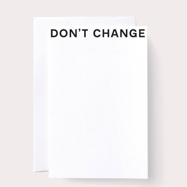 Don't Change Card by Noat Paper - Freshie & Zero Studio Shop