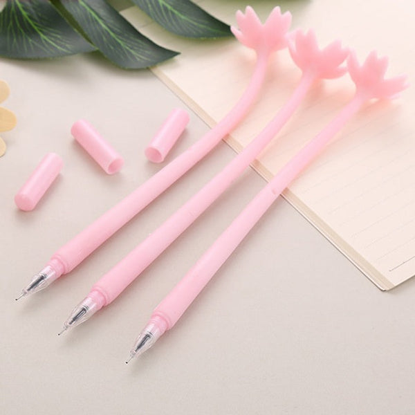 Pink Flower Gel Pen - Freshie & Zero Studio Shop