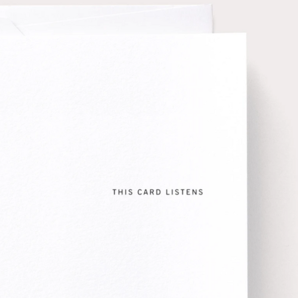 This Card Listens by Noat Paper - Freshie & Zero