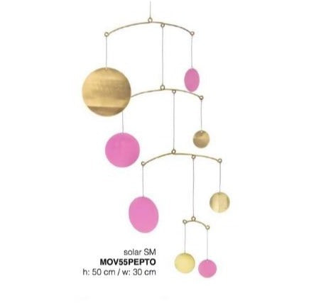 Solar Brass and Pink Sibilia Mobile - Freshie & Zero