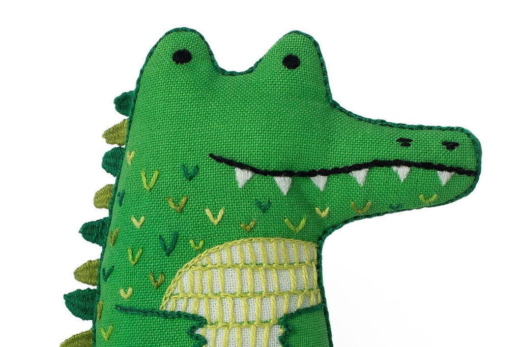 Embroidery Kit, Alligator | Level 2 - Freshie & Zero Studio Shop