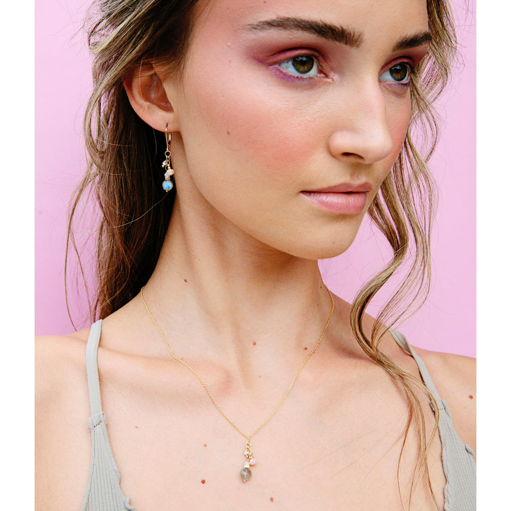 chloe labradorite earrings - Freshie & Zero Studio Shop