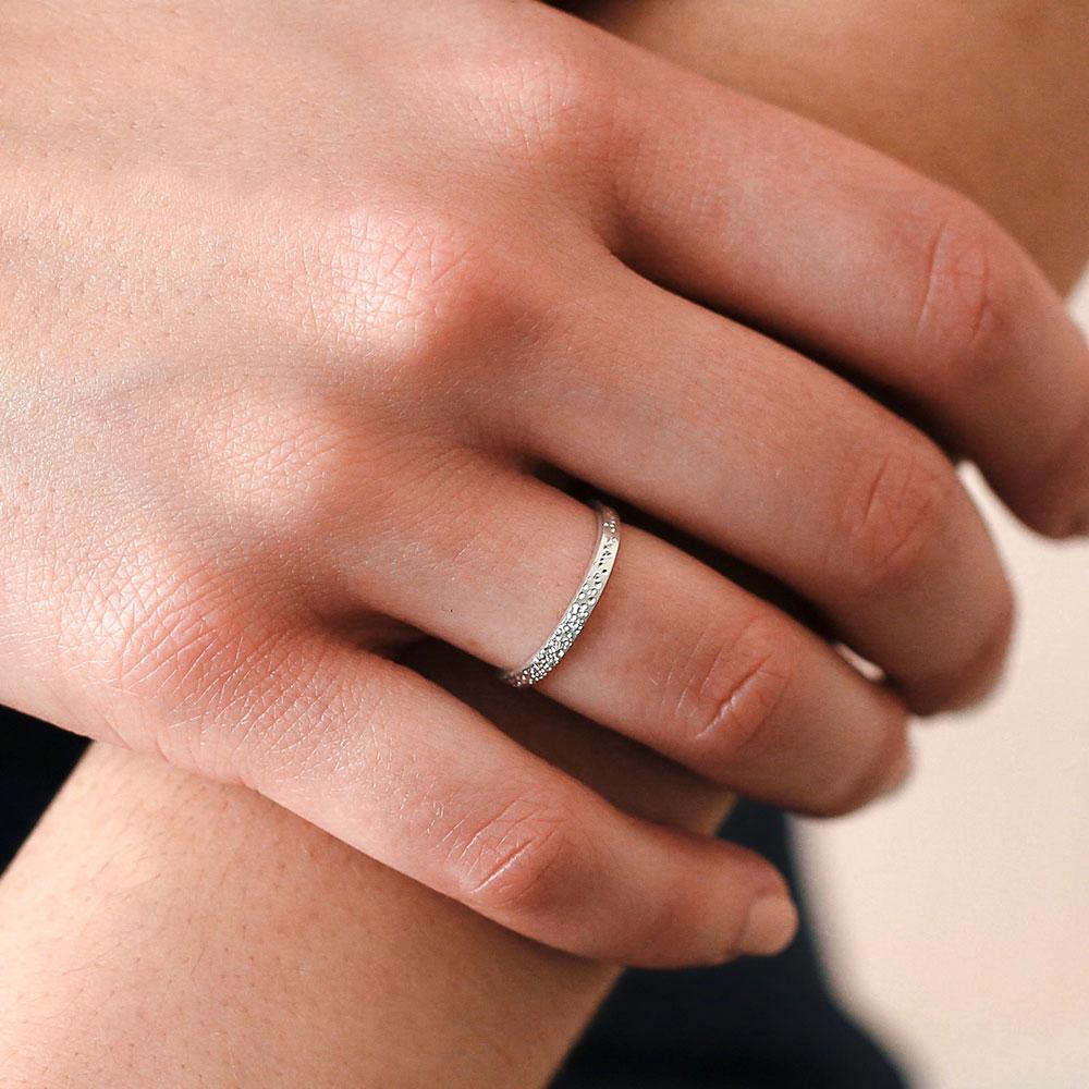 Diamond Dusted Stacking Ring - Freshie & Zero Studio Shop