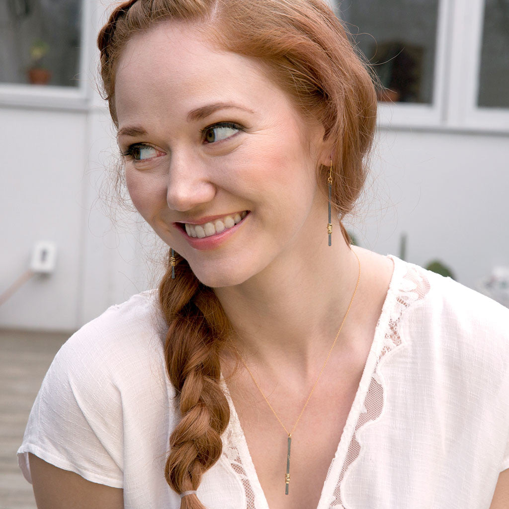 antique stem earrings - Freshie & Zero