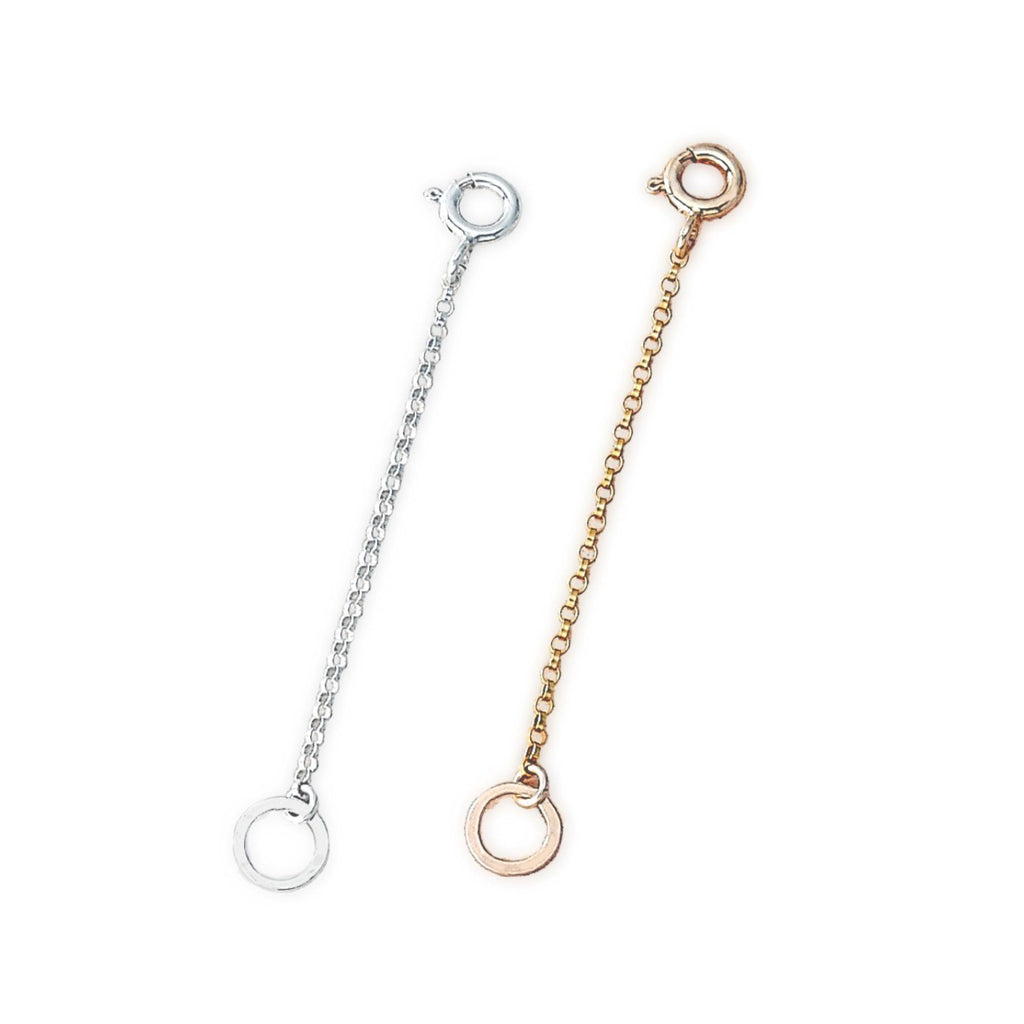 2" sterling silver or gold filled necklace chain extender