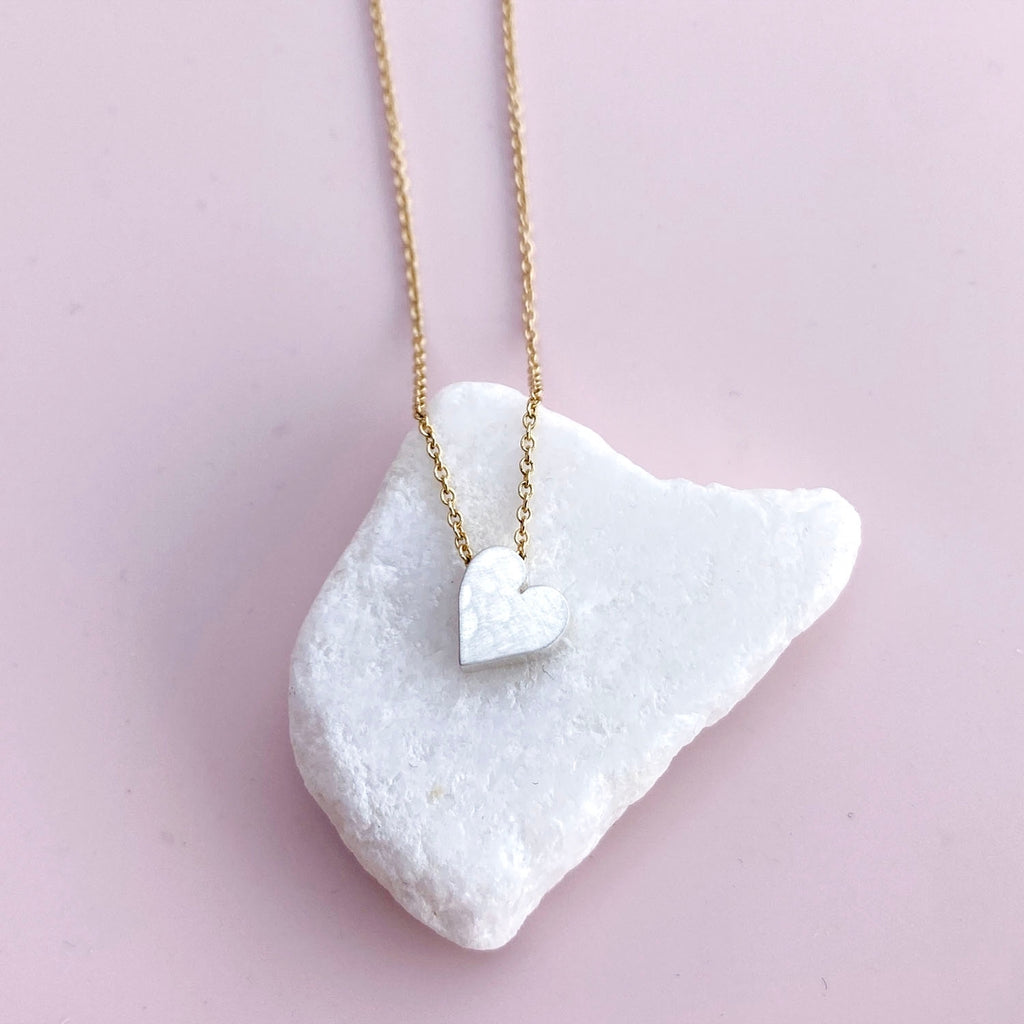 Tiny Mighty Heart Necklace - Freshie & Zero Studio Shop