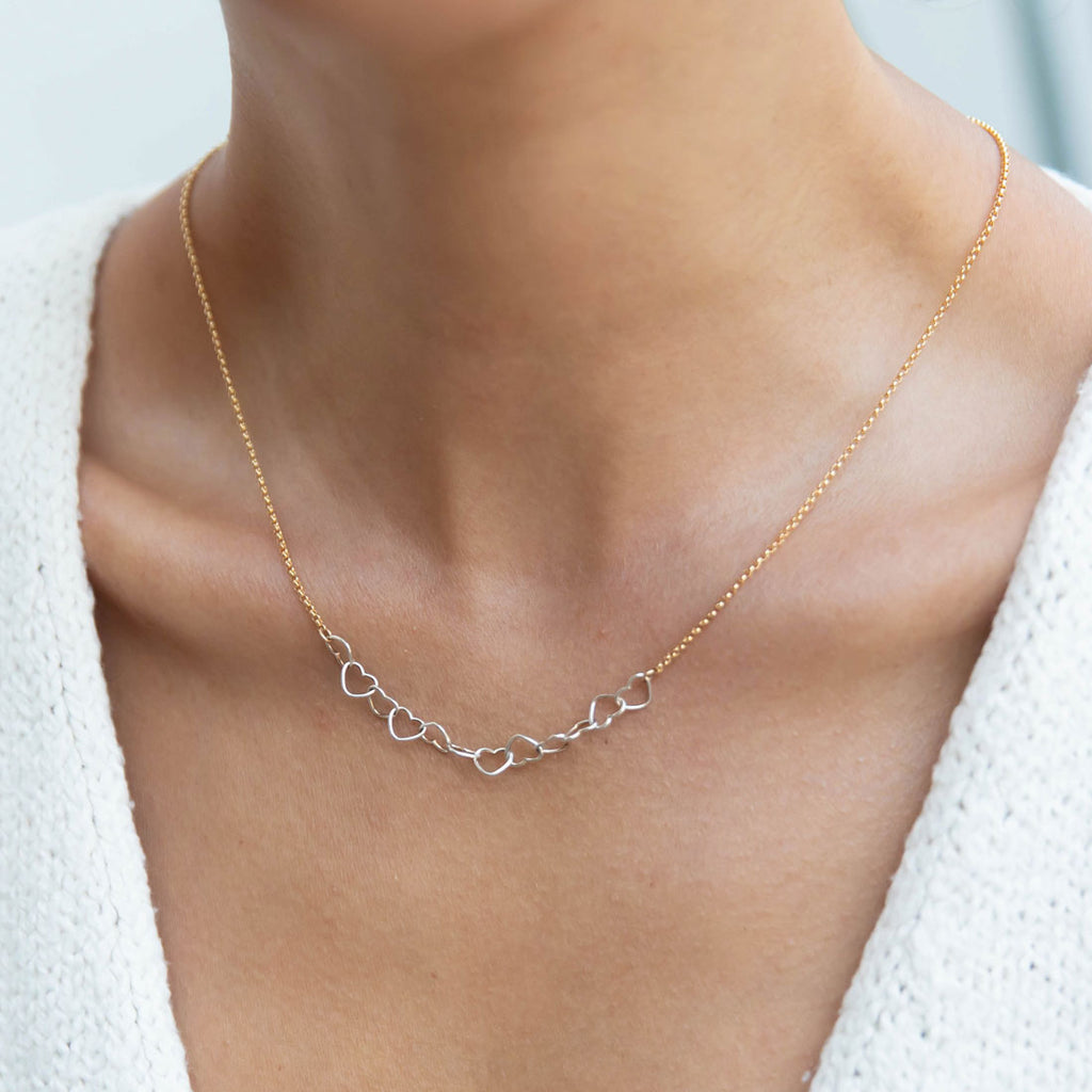 heart garland necklace - Freshie & Zero Studio Shop