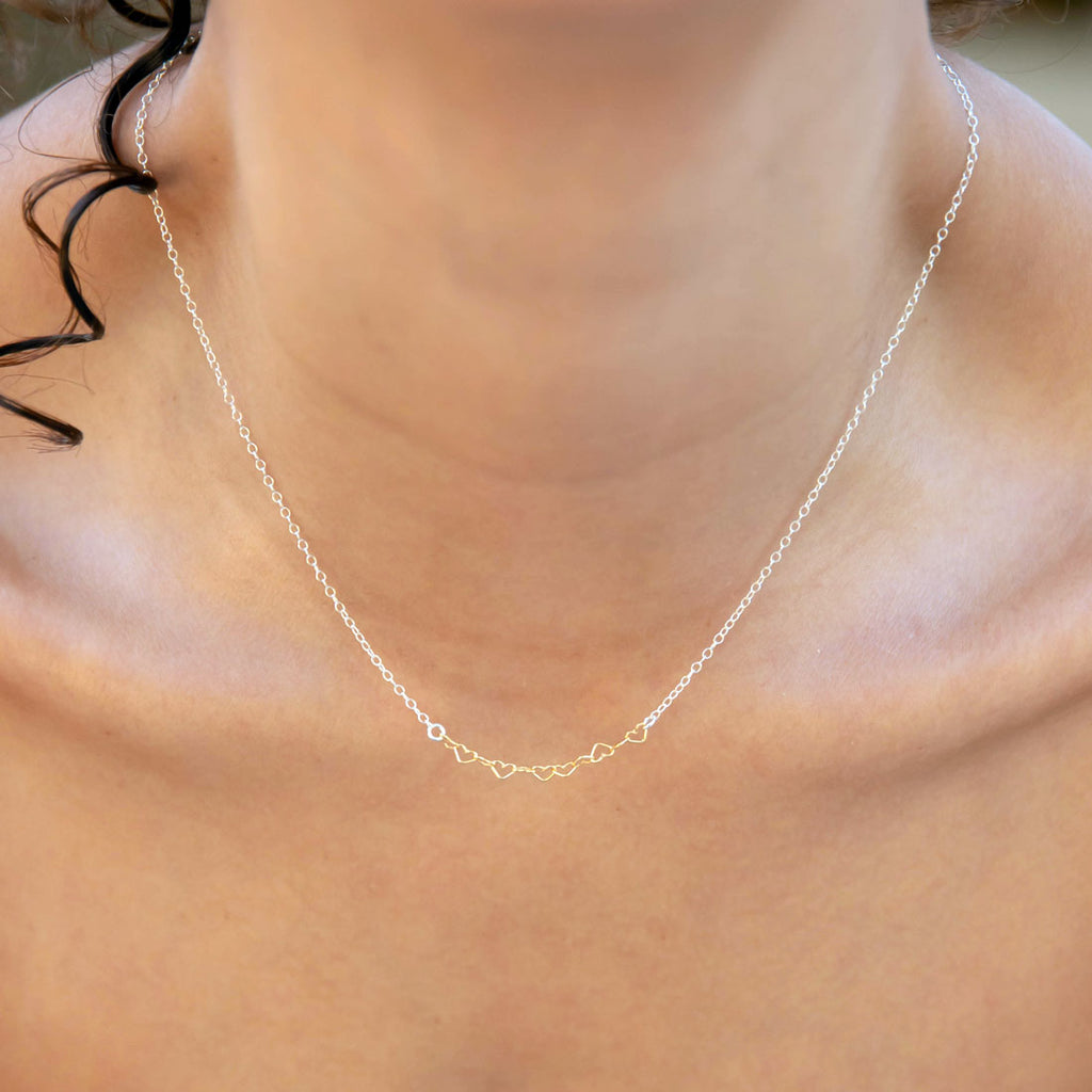 bitsy hearts necklace - Freshie & Zero Studio Shop