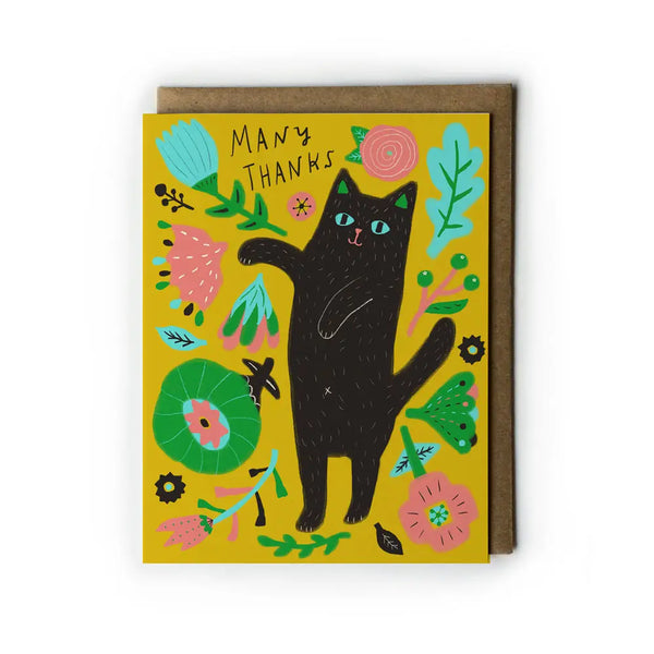Kitty Many Thanks Cards - Set of 6 - Freshie & Zero Studio Shop