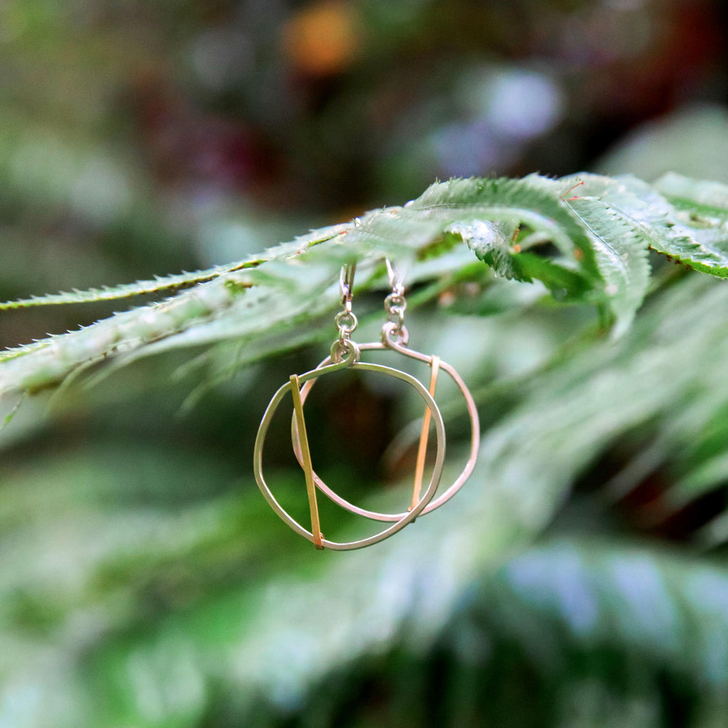 Golden Optimist Earrings - Freshie & Zero Studio Shop