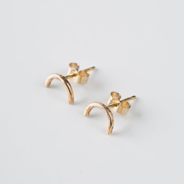 Little Arch Recycled Gold Stud Earrings by Studio Adorn - Freshie & Zero
