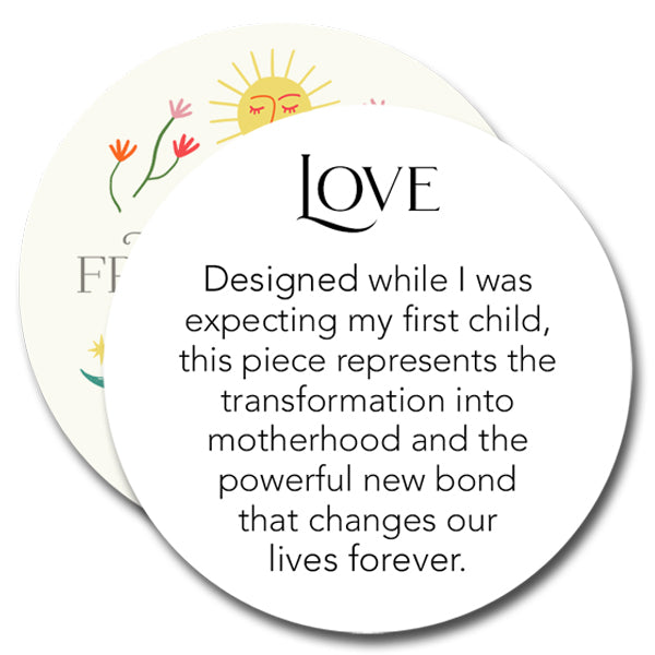 love necklace - mother of four - Freshie & Zero Studio Shop