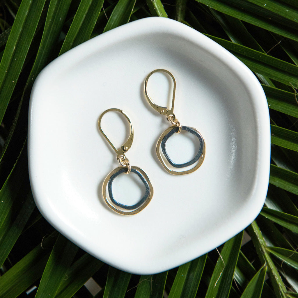 mini antique caldera earrings - Freshie & Zero